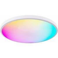 24 w Umgebungslicht, Tuya Wifi Smart LED-Deckenleuchte mit Fernbedienung, Ø30 dimmbare Deckenleuchte 3000 K-6500 k und RGB-Farben, von MINKUROW