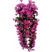 Minkurow - 4 Blütenblätter zum Aufhängen, künstliche Blumen, künstliche Glyzinien-Hängeblumen für Hochzeit, Heimdekoration (Fuchsia) von MINKUROW