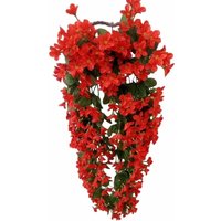 4 Blütenblätter zum Aufhängen, künstliche Blumen, künstliche Glyzinien-Hängeblumen für Hochzeit, Heimdekoration (rot) - Minkurow von MINKUROW