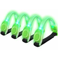 Minkurow - 4 Stück LED-Armbänder, reflektierende LED-Armbänder, Lichtstreifen, Reflektor, Kindersicherheits-Nachtlicht für Laufen, Joggen, Gassi von MINKUROW