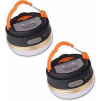 Minkurow - Campinglaterne [2er-Pack] wiederaufladbare Batterie-Zeltlichter, wasserfest, magnetischer Fuß, 3 Beleuchtungsmodi mit USB-Kabel für von MINKUROW