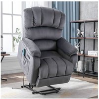 Minkurow - Elektrisch Relaxsessel, Fernsehsessel mit Liegefunktion Massagefunktion Wärmefunktion, Massagesessel mit Fernbedienung, Ruhesessel Stoff, von MINKUROW