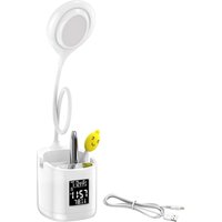 Led Eye Schreibtischlampe, 360° drehbares flexibles Leselicht, dimmbar 3 Farbmodi 30%-100% Helligkeitsstufen, mit von MINKUROW