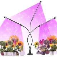 Minkurow - Pflanzenlicht, 60 LEDs 360° Wachstumslicht Gartenbaubeleuchtung mit 3 Köpfen Pflanzenlicht Vollspektrum-Wachstumslicht mit automatischem von MINKUROW