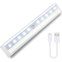 Minkurow - Schranklicht, Tanbaby LED-Bewegungssensor-Licht mit 10 LEDs, USB-Aufladung Schranklicht, 1 Modus Nachtlicht Schranklicht, für Schrank, von MINKUROW