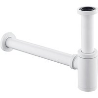 Siphon für Waschbecken Universal für Waschbecken & Waschtische Ablauf mit Geruchsverschluss Flaschensiphon in Weiß von MINKUROW