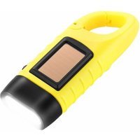 Minkurow - Solar-Taschenlampe, Solar-LED-Taschenlampe und Handkurbel-Taschenlampe, wiederaufladbare Outdoor-Aktivitäts-Notlicht – Gelb von MINKUROW