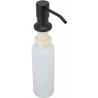 Spülbecken-Seifenspender, 360° drehbarer eingebauter Seifenspender, 500 ml, Edelstahl-Seifenspender für Spülbecken (schwarz) - Minkurow von MINKUROW