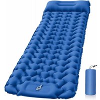 Minkurow - Tragbare selbstaufblasende Campingmatratze - Selbstaufblasende Campingmatratze Schlafmatratze mit Kissen und Fußpumpe Aufblasbare Matratze von MINKUROW