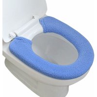 Minkurow - WC-Sitzauflagenwärmer, WC-Sitzkissen, WC-Sitz, verdickter WC-Sitzbezug, universeller WC-Sitzbezug, WC-Sitzbezug, waschbar (Blau) von MINKUROW