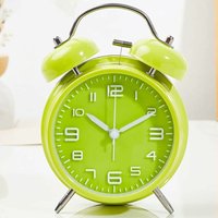 Wecker zum Aufwachen, Kindern beibringen, ihre Zeit klug zu planen, Schreibtischdekoration aus Eisen, 11,4-Zoll-Wanduhr Farbe: Grün - Minkurow von MINKUROW