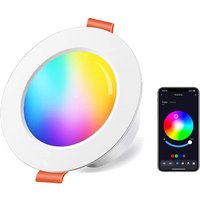 Minkurow - Wireless Smart Downlight Color led Einbauleuchte Runde Deckenleuchte Smart Home Beleuchtung Rgbcct Tuya Dimmbares Downlight von MINKUROW