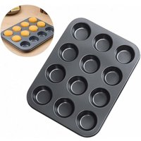 Muffinform, runde Kuchenform, Kastenform mit 12 Muffinformen, mit Antihaftbeschichtung, 36 x 27 x 3 cm, Backform für Muffins oder Cupcakes - Minkurow Muffinform, runde Kuchenform, Kastenform mit 12 Muffinformen, mit Antihaftbeschichtung, 36 x 27 x 3 cm, Backform für Muffins oder Cupcakes - Minkurow von MINKUROW