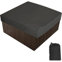 Outdoor-Plane für Spa, wasserdichte quadratische Whirlpool-Abdeckung, 190T Polyestergewebe, staubdicht, UV-beständig, mit Aufbewahrungstasche, 7 Outdoor-Plane für Spa, wasserdichte quadratische Whirlpool-Abdeckung, 190T Polyestergewebe, staubdicht, UV-beständig, mit Aufbewahrungstasche, 7 von MINKUROW