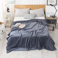 Minkurow - Plaid Sofa Fleece Decke – Überwurf 100x120, Plaid Sofa Flanell 1 Person Weich und Warm Grau von MINKUROW