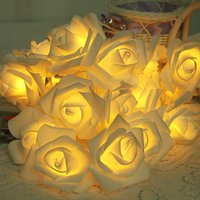 Rose Lichterkette 3m 20 Leds Batteriebetriebene Lichterkette Blumendekoration Romantische Atmosphäre für Innen Haus Garten Schlafzimmer Hochzeit von MINKUROW