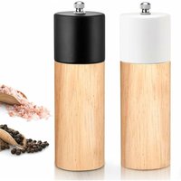 Set mit 2 Salz- und Pfeffermühlen aus Holz, Gewürznüsse, Gewürzmühle, Handgewürzmühle, Flasche, Kochen, Zuhause, Küchenwerkzeuge - Minkurow von MINKUROW