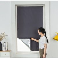 Thermoisolierte Rollovorhänge mit Saugnapf für Sonnenstrahlreflektor, Velux-Dachfenster, Saugnapf, 60 x 120 cm, Dunkelgrau Thermoisolierte Rollovorhänge mit Saugnapf für Sonnenstrahlreflektor, Velux-Dachfenster, Saugnapf, 60 x 120 cm, Dunkelgrau von MINKUROW