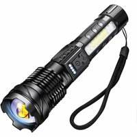 Ultrastarke LED-Taschenlampe, wiederaufladbar über usb, taktische Taschenlampe mit Clip, für Camping, Wandern, Notfall, tragbare Ultrastarke LED-Taschenlampe, wiederaufladbar über usb, taktische Taschenlampe mit Clip, für Camping, Wandern, Notfall, tragbare von MINKUROW