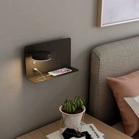 Verstellbare LED-Wandleuchte, 12 w, mit USB-Ladefunktion, Wandleuchten, 3 Farbtemperaturen, 330 ° drehbar, Beleuchtung, moderne Wandleuchte mit von MINKUROW