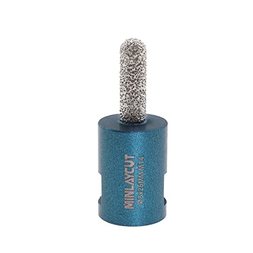 MINLAYCUT Diamant Fasenbits 8mmx25mm Diamant Fingerfräser zum Vergrößern Löcher in Fliesen Porzellan Marmor Keramik Granit MINLAYCUT Diamant Fasenbits 8mmx25mm Diamant Fingerfräser zum Vergrößern Löcher in Fliesen Porzellan Marmor Keramik Granit von MINLAYCUT