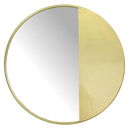 MINOUMI Spiegel Gold Metall Deko Spiegel Rund Mirror Wandspiegel von MINOUMI