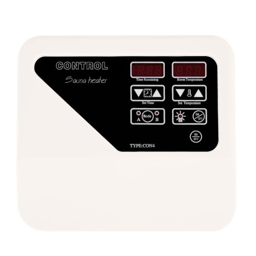 MINRS 3-9KW Saunasteuergerät Saunasteuerung 220V-240V Sauna Digital Controller Externe Digital Controller Anzeige, Auslaufschutz und Speicherfunktion für Geeignet private Saunen, Spas, Fitnesszentren von MINRS