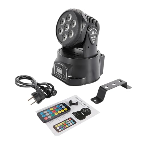 MINRS 7X10W Moving Head LED Mini Party Licht Bühnenlicht dmx512 RGBW Lichteffekte 5 Steuerungsmodus Disco Licht mit Fernbedienung Strobe Beleuchtung Effekt für Disco, Bar, Club, Hochzeit von MINRS
