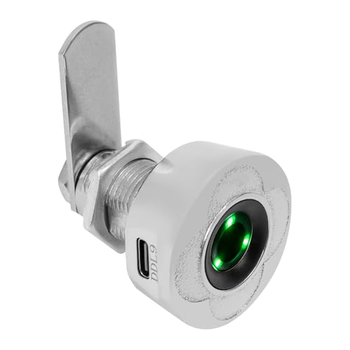 MINRS Fingerabdruck Schloss 20mm Elektronisches Schubladenschloss Fingerabdruck Schloss Schrank mit 20 Fingerabdrücke 6-8 Monate Standby-Zeit, für Schubladen, einseitig öffnende Schränke Silber MINRS Fingerabdruck Schloss 20mm Elektronisches Schubladenschloss Fingerabdruck Schloss Schrank mit 20 Fingerabdrücke 6-8 Monate Standby-Zeit, für Schubladen, einseitig öffnende Schränke Silber von MINRS
