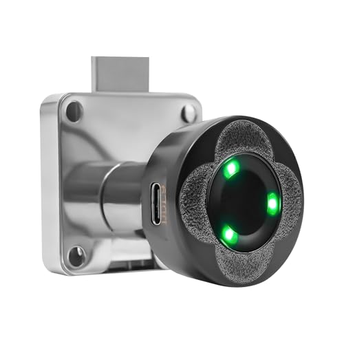 MINRS Fingerabdruck Schloss 22mm Elektronisches Schubladenschloss Fingerabdruck Schloss Schrank mit 20 Fingerabdrücke 6-8 Monate Standby-Zeit, für Schubladen, einseitig öffnende Schränke Schwarz MINRS Fingerabdruck Schloss 22mm Elektronisches Schubladenschloss Fingerabdruck Schloss Schrank mit 20 Fingerabdrücke 6-8 Monate Standby-Zeit, für Schubladen, einseitig öffnende Schränke Schwarz von MINRS