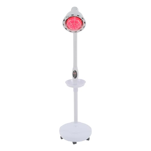 MINRS Infrarotlampe 275W Rotlichtlampe Wärmelampe Infrarotlicht Temperatur Einstellbar mit Schutzgitter, Timing-Funktion, Fernbedienung 360°Drehung Infrarot Lampen für Wohltuender Muskelverspannung von MINRS