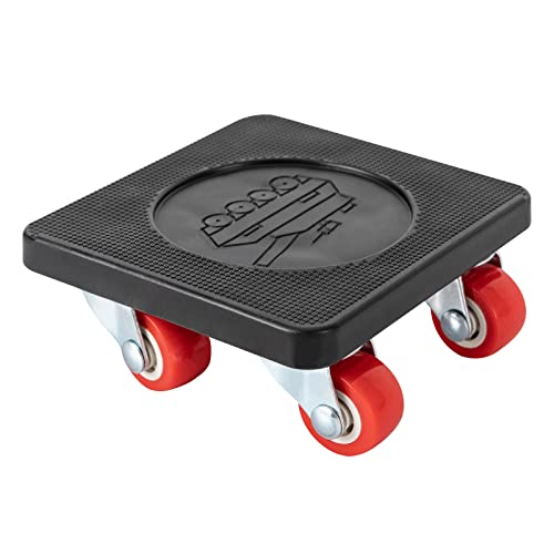 MINRS Transportroller Schwerlast 4er-Set Möbeltransportrollen Kann 360° Drehbare Möbelroller Transportroller mit 1 Heber 2 Anti-Rutsch-Pads Max for 400kg Ideal für Möbel-Transport beim Umzug von MINRS