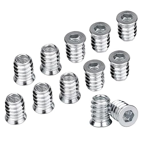 100 Stück Sechskantmutter aus Legierung Einschraubmutter M6 15 mm mit Abdeckrand Gewindeeinsatz Hex Innensechskantmuttern aus verzinktem Stahl 100 Stück Sechskantmutter aus Legierung Einschraubmutter M6 15 mm mit Abdeckrand Gewindeeinsatz Hex Innensechskantmuttern aus verzinktem Stahl von MINSHUXI