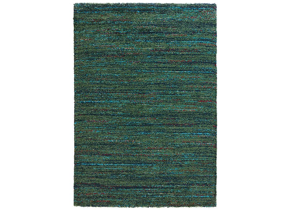 Teppich Hochflor Teppich Chic meliert grün, MINT RUGS, rechteckig, Höhe: 30 mm von MINT RUGS