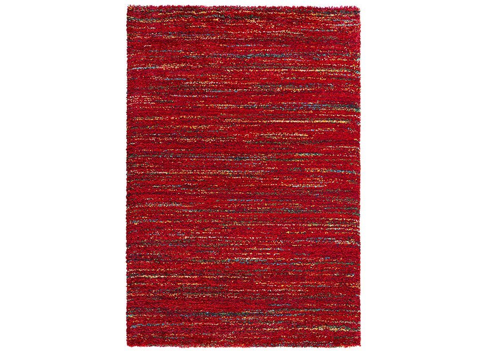 Teppich Hochflor Teppich Chic meliert rot, MINT RUGS, rechteckig, Höhe: 30 mm von MINT RUGS