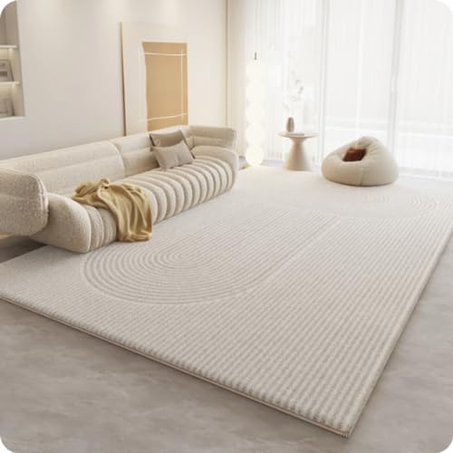 MINTIFNT Luxus Fußbodenmatte Teppich Modern Creme Style Licht Luxus Premium Premium Schlafzimmer Fußmatte von MINTIFNT