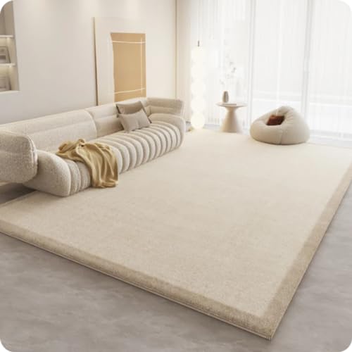 MINTIFNT Luxus Fußbodenmatte Teppich Modern Creme Style Licht Luxus Premium Premium Schlafzimmer Fußmatte von MINTIFNT