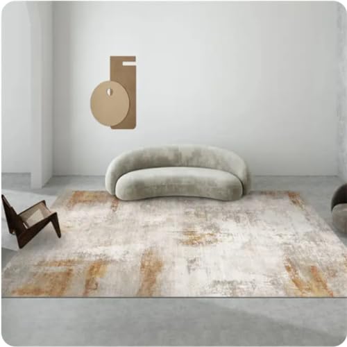 MINTIFNT Wohnzimmer Dekorativer Teppich Schlafzimmer Luxuriöser Minimalistischer Teppich Waschbarer Teppich Anti-Rutsch Bodenmatte 160x230cm von MINTIFNT