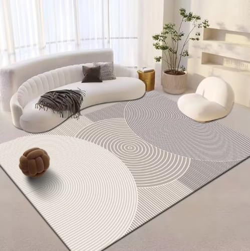 MINTIFNT Wohnzimmer Teppich Bodenmatte Luxus Modern Licht Luxus Premium Premium Schlafzimmer Bodenmatte Creme Stil von MINTIFNT