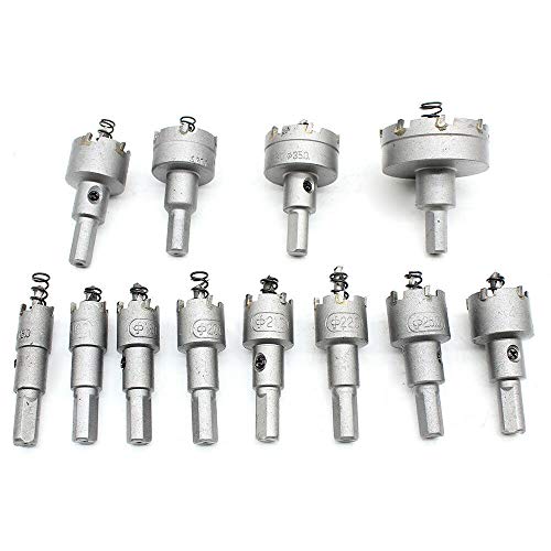 12 tlg Lochsäge HSS Bohrer Set Carbide Spitze Lochsägen Zahn Cutter Bohrer Bit Edelstahl Metall Legierung 15-50mm 12 tlg Lochsäge HSS Bohrer Set Carbide Spitze Lochsägen Zahn Cutter Bohrer Bit Edelstahl Metall Legierung 15-50mm von MINUS ONE