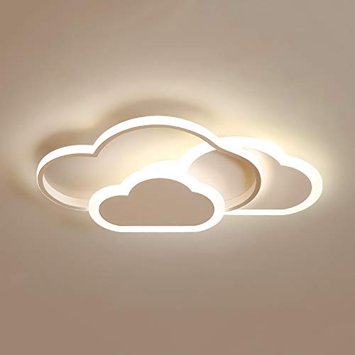 MINUS ONE 42W LED Deckenleuchte, Kreative Wolken Deckenlampe, Deckenlampe Mit Fernbedienung Dimmbarer, Moderne Weiße Deckenleuchten Für Wohnzimmer Schlafzimmer Flur Und Kinderzimmer L52 * W31* H6cm MINUS ONE 42W LED Deckenleuchte, Kreative Wolken Deckenlampe, Deckenlampe Mit Fernbedienung Dimmbarer, Moderne Weiße Deckenleuchten Für Wohnzimmer Schlafzimmer Flur Und Kinderzimmer L52 * W31* H6cm von MINUS ONE
