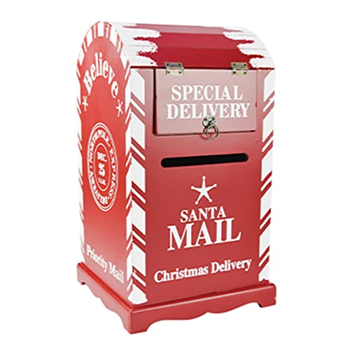 Standbriefkasten Freistehend Außenbriefkästen mit Postkasten Retro Holz Vertikaler Briefbox Weihnachten Innenszene Dekoration von MINUSE
