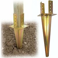 Minutex - Bodenunterstützungsplatten für Balken - Trave 90x90 mm. von MINUTEX