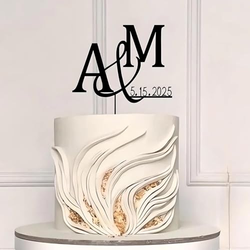 Personalisierter Hochzeitstortenaufsatz, Personalisierter Mr. Und Mrs. Initial Monogramm Hochzeitstortenaufsatz Mit Datum, Personalisierte Initialen Und Datum Tortenaufsatz Personalisierter Hochzeitstortenaufsatz, Personalisierter Mr. Und Mrs. Initial Monogramm Hochzeitstortenaufsatz Mit Datum, Personalisierte Initialen Und Datum Tortenaufsatz von MINXLTD