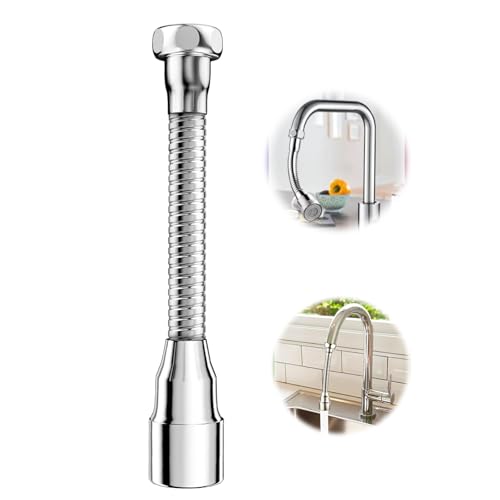 Drehbarer Wasserhahn Aufsatz 360 Grad,Wasserhahn Verlängerung,Flexibler Wasserhahn Verlängerung,Wasserhahnverlängerung 2 Modi,Geeignet für Küchen-, Badezimmer- und andere Wasserhähne von MINZHI