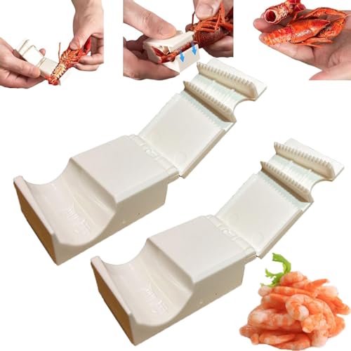 MIOKUKO Crayfish Shelling Device Shrimp Peeler Kitchen Gadgets Crawfish Sheller Seafood Tool, Efficient Crayfish Shelling Device for Families and Restaurants (2PCS) von MIOKUKO