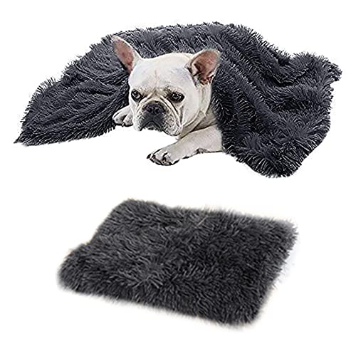 MIOKY Flauschige Hundedecke Katzendecke für Kleine Welpe Kätzchen 56 x 36 cm,Doppelseitige Plüschdecke Haustier Weiche Warme Kunstfell Fleece Decke Waschbare Schlafdecke Hundebett,Schwarz MIOKY Flauschige Hundedecke Katzendecke für Kleine Welpe Kätzchen 56 x 36 cm,Doppelseitige Plüschdecke Haustier Weiche Warme Kunstfell Fleece Decke Waschbare Schlafdecke Hundebett,Schwarz von MIOKY