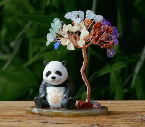 MIONGKI Ornamente Baum Natürliche Reiki Kristall Chakra Heilung Home Office Schreibtisch Edelstein Energie Dekoration 1PC von MIONGKI