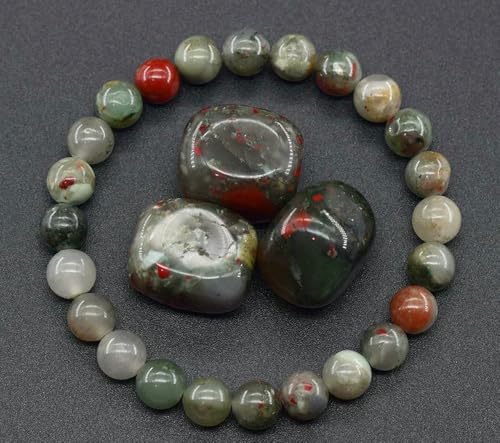 MIONGKI Ornamente aus echten Steinperlen, körperreinigendes echtes Amethyst-Naturarmband für Frauen von MIONGKI