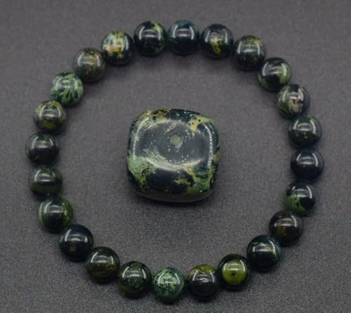 MIONGKI Ornamente aus echten Steinperlen, körperreinigendes echtes Amethyst-Naturarmband für Frauen von MIONGKI